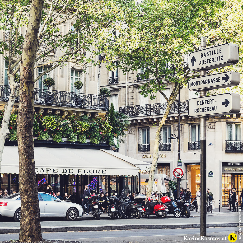 Vom Café Louise in Paris hat man einen guten Ausblick auf das Café de Flore.