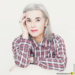 Karin Garzarolli und ihre fünf Vorbilder für graues Haar.